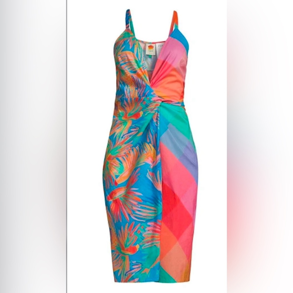 NWT Farm Rio Painted Birds cover up